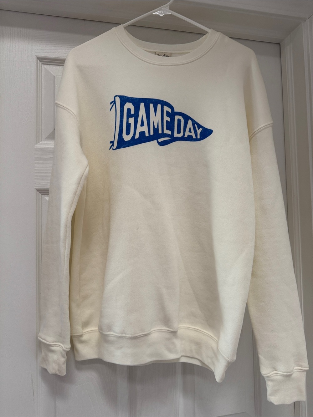 Unbranded Cream 'GAME DAY' Graphic Crewneck Sweatshirt